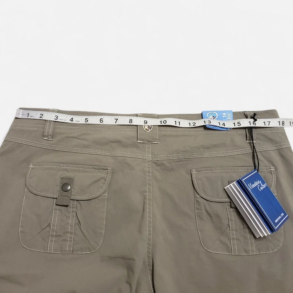 NWT Kuhl Anika Short 11" Tufflex Kuhlcurve Cargo Hiking Shorts Brown Womens 14 - Picture 9 of 12